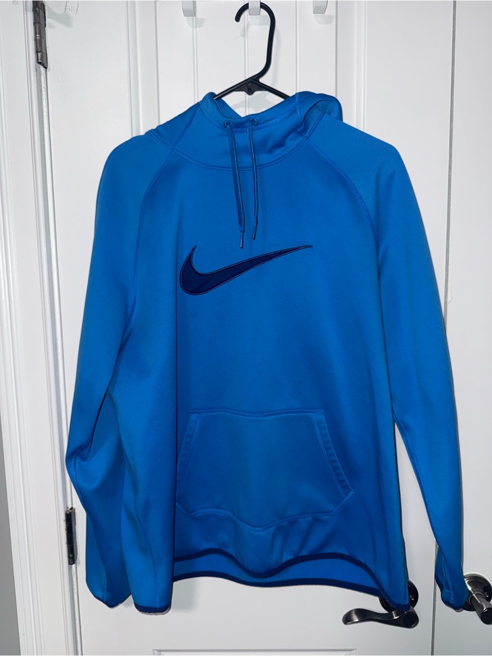 Nike Women’s Bright Blue Swoosh Crewneck Hoodie